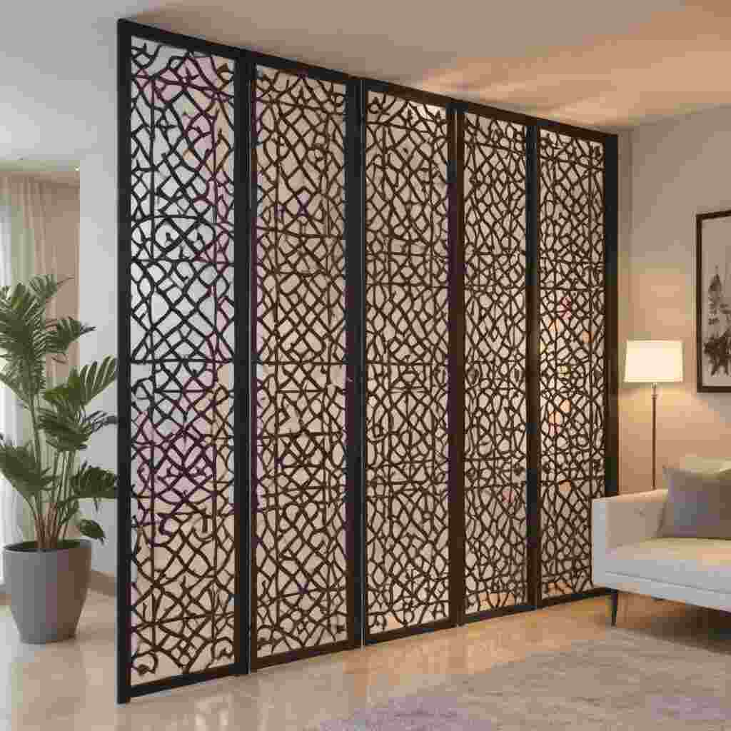 38 Sophisticated Islamic Home Decor Ideas for a Modern & Peaceful Retreat 34 Modern Partition Screens 1